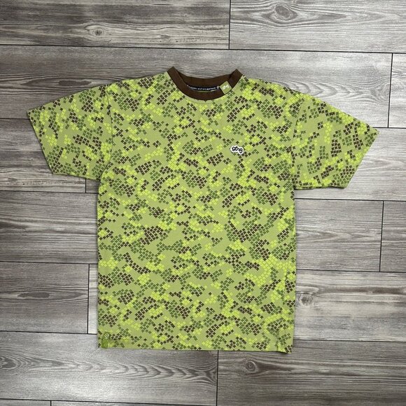 Y2K Lrg Trees All Over Print T Shirt - Picture 1 of 3